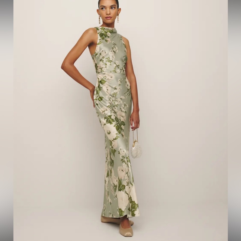 Reformation Anaiis Silk Maxi Dress